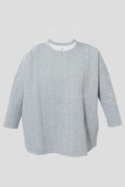 Gray Cable Ally Swing Sweatshirt -ULLAA Clothing Shop 0bavIfGCxD60yx7elGMnyFqPzOzTiCLt 1