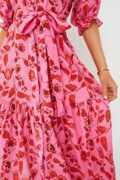 CYNTHIA ROWLEY Red And Pink Floral Saratoga Cotton Dress 12 CYNTHIA ROWLEY Red And Pink Floral Saratoga Cotton Dress -ULLAA Clothing Shop 0t7VTYXGNxLC5krKGWj8Y3bL4hmz5f4z 1