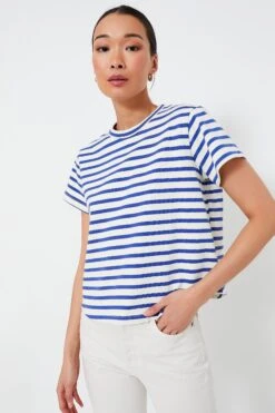 Blue Stripe Devon Tee
