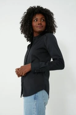 Black Puffed Shoulder Shirt 10 Black Puffed Shoulder Shirt -ULLAA Clothing Shop 3fBCUJAw1aVhglCPQcGgJWztWdAxCSuD 1