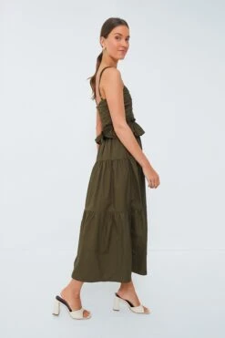 Olive Tiered Maxi Dress -ULLAA Clothing Shop 6INPp1zb7EXHnxIUgLwX3p8W783hq3Mk 1