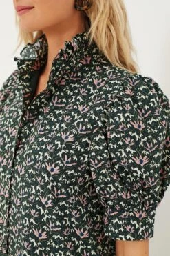 Green Floral Ruffle Collar Louisa Midi Dress 12 Green Floral Ruffle Collar Louisa Midi Dress -ULLAA Clothing Shop 6uZXLeJpaXtHTHCjjEUFfaxbGbFsDeKm 1