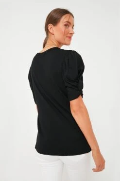 Black Vesty Puff Short Sleeve Crewneck -ULLAA Clothing Shop 7kQwSeACYkpykkGvvBi42va7kiX5XpU8 1