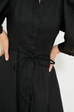 Black Fleur Linen Embroidered Midi Shirt Dress 13 Black Fleur Linen Embroidered Midi Shirt Dress -ULLAA Clothing Shop 7oBVCGTBjeGnSp2DPB4qa8B8s5uFfNZ5 1