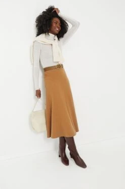 Vanessa Bruno Camel Boushra Midi Skirt 13 Vanessa Bruno Camel Boushra Midi Skirt -ULLAA Clothing Shop 861qV6IIutjf0RExZ8xQYMxXsWRudXzD 1