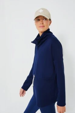 Navy Cinched Natalie Quarter Zip -ULLAA Clothing Shop AOamNSIPMpJNaACdaik6VxmSyY7E2RD1 1
