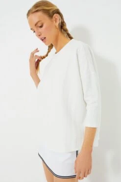 White Cable Ally Swing Sweatshirt -ULLAA Clothing Shop BEoVPpEpO2SGFqki2BoOlysFHkWmcw7E 1