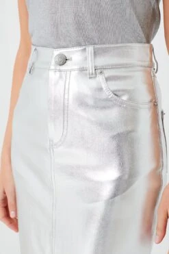 Staud Silver Oaklyn Skirt 12 Staud Silver Oaklyn Skirt -ULLAA Clothing Shop CUtoluYnZmvWThhvbj16YrdZXAVySuGr 1