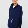 Navy Cinched Natalie Quarter Zip