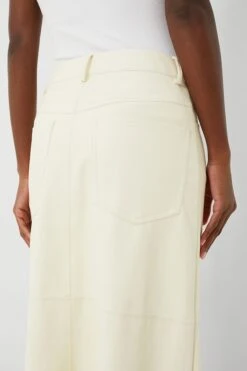 Ecru Vegan Leather Midi Skirt -ULLAA Clothing Shop Cc6JEKtOrcFxLBO5WDtqd3wzeUeYWSNJ 1