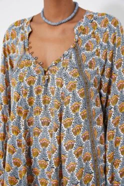 Tulip Print French Blue Fiore Maxi Dress -ULLAA Clothing Shop DDlP2bxOp3k3qS3wWhwfgTnRolhaq3Bl 1