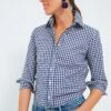 Navy Gingham Long Sleeve Icon Shirt -ULLAA Clothing Shop DvyHLeW6KABYwgrw7EG8Pi8wuERhcEf7 1