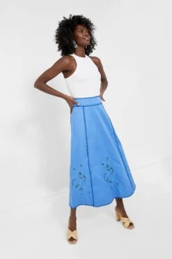 Blue Rosalie Skirt -ULLAA Clothing Shop DxZIRRWPi4qJH9tAj0gkNqnreVHzTDX1 1