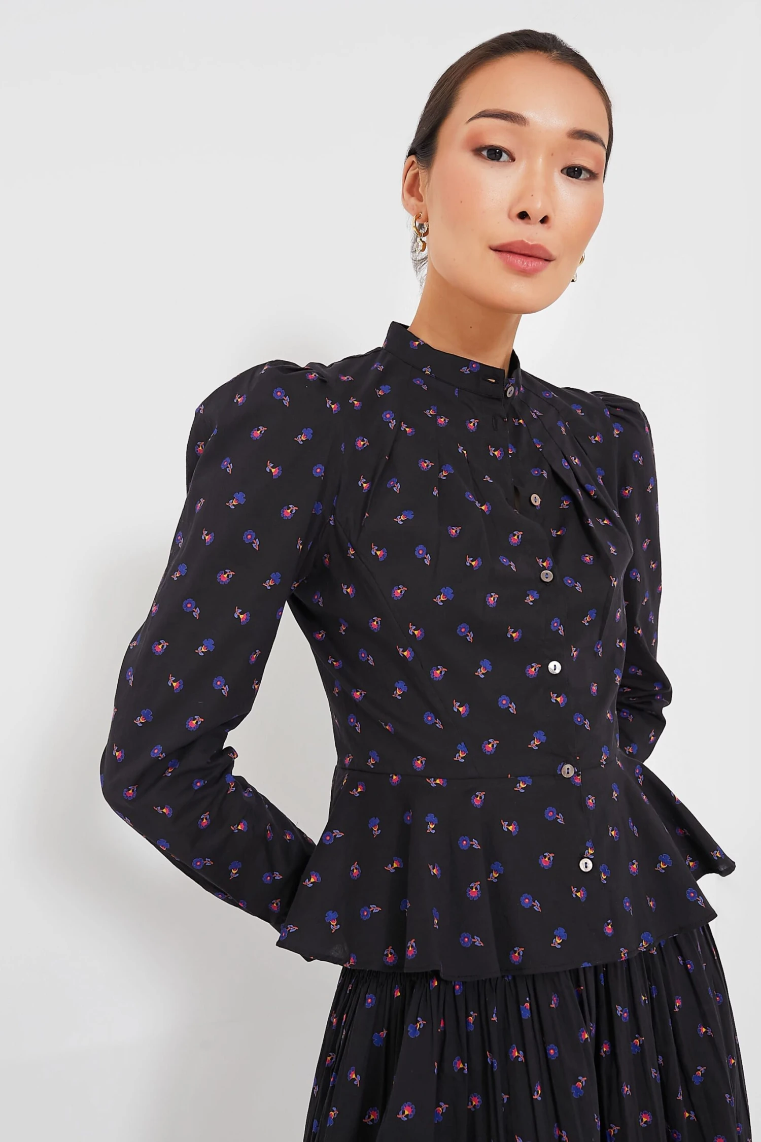 Black Floral Alix Blouse 3 Black Floral Alix Blouse