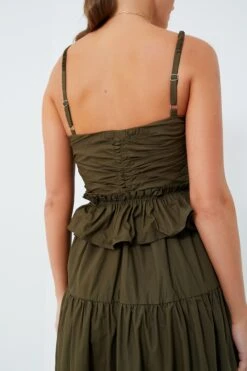 Olive Tiered Maxi Dress -ULLAA Clothing Shop FDT4UhW9XbvSQgXcmxJ3vLpA0c85Plpe 1