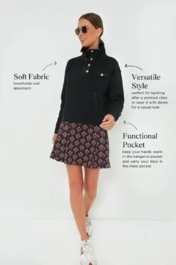 Black Snap Neck Bailey Pullover -ULLAA Clothing Shop FFkNJFpqXVzRCLNYf0LPWftcTZRvvtUn 1