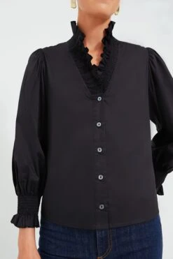 Black Bonnie Shirt -ULLAA Clothing Shop FloBMD2CDtqQRzW27qvBcTLwbc8StYvX 1