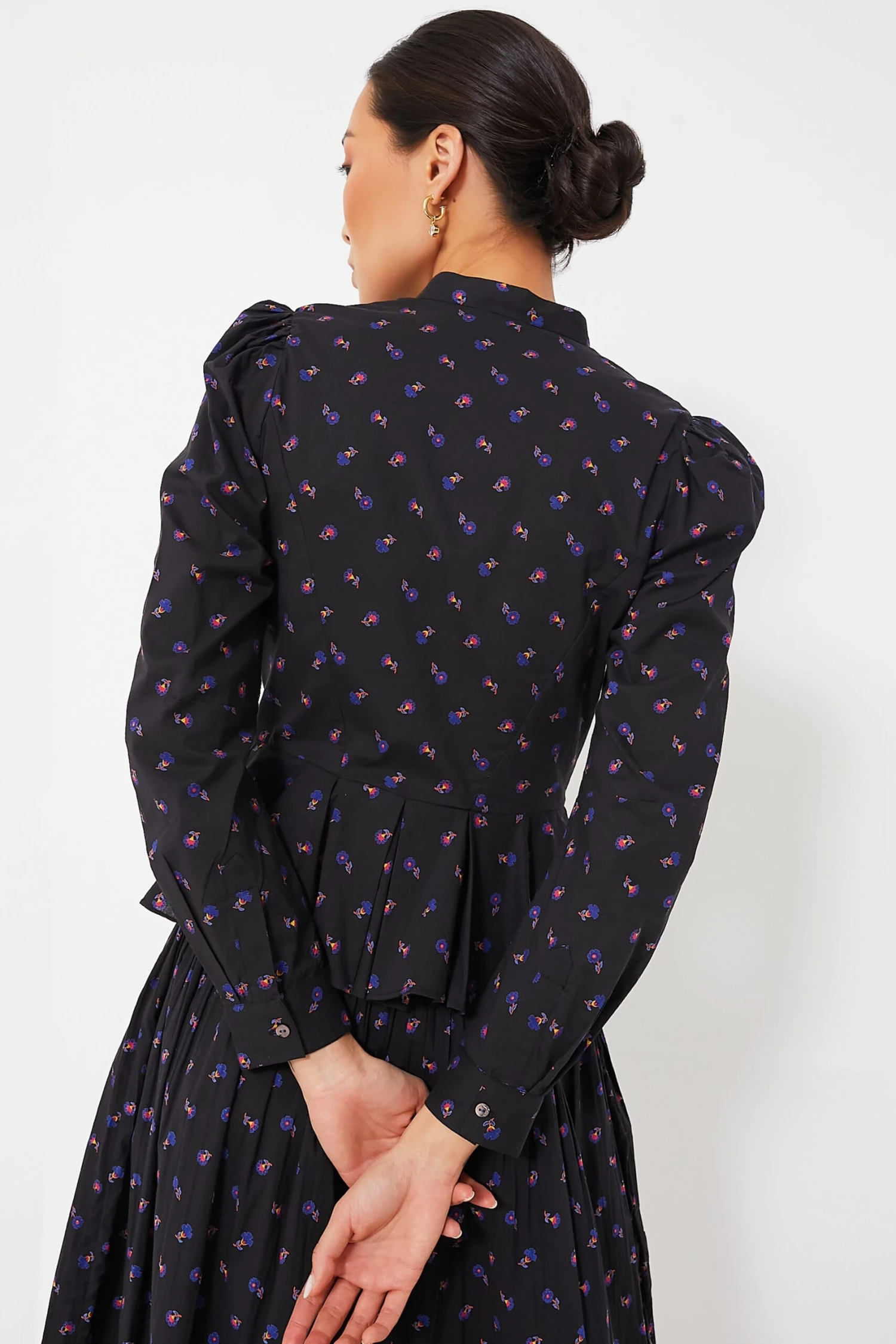 Black Floral Alix Blouse 6 Black Floral Alix Blouse - Image 4