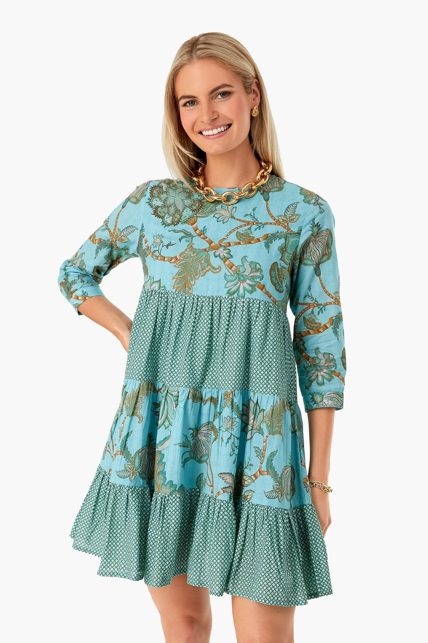 Exclusive Turquoise Camilla Rene Dress 4 Exclusive Turquoise Camilla Rene Dress - Image 2