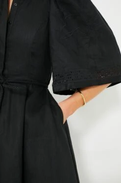 Black Fleur Linen Embroidered Midi Shirt Dress 12 Black Fleur Linen Embroidered Midi Shirt Dress -ULLAA Clothing Shop JimW0cc55ACLUiMZ2d9e9XJZfaJK6mH0 1