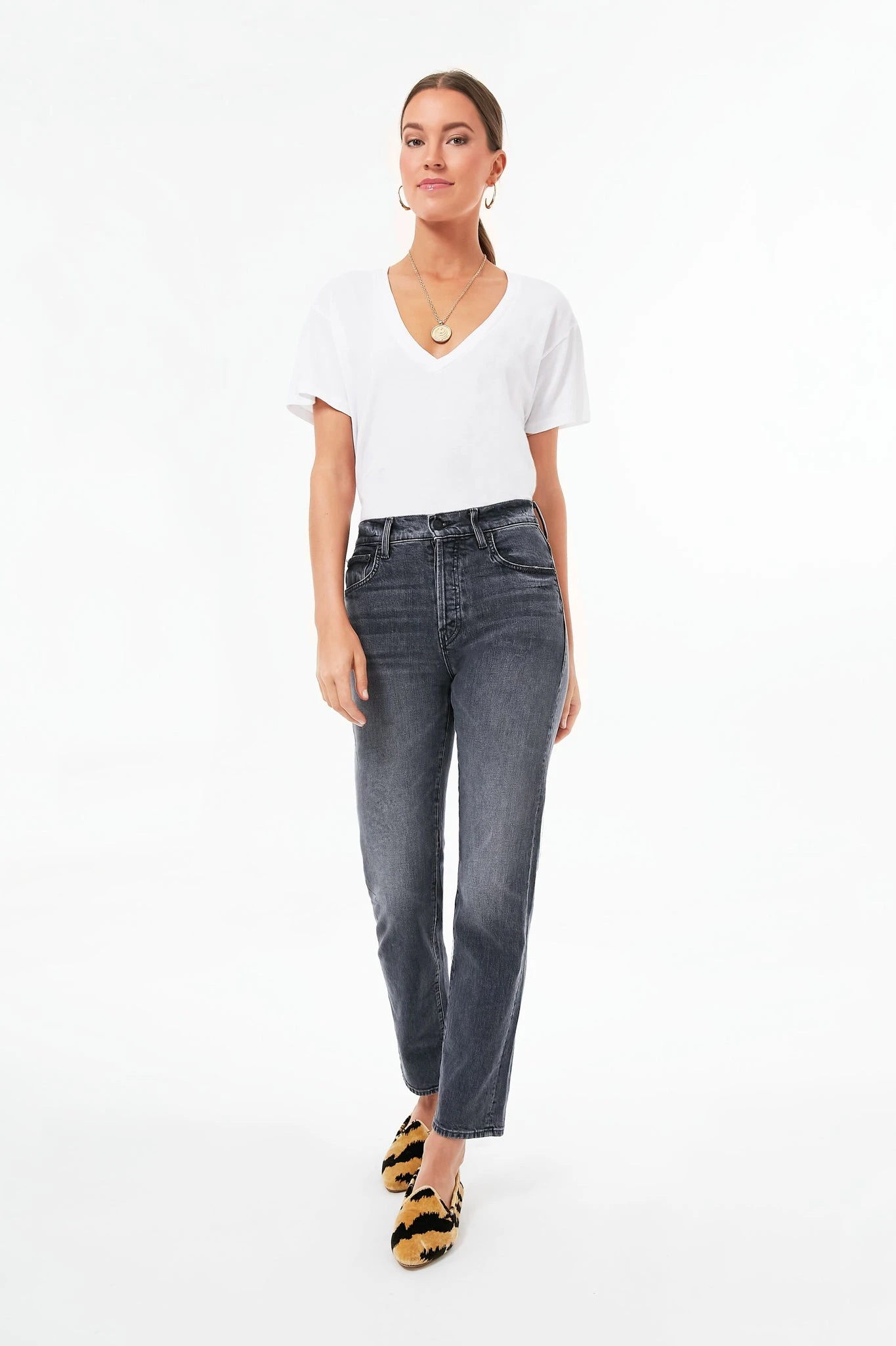 True White V Neck Tee 8 True White V Neck Tee - Image 6