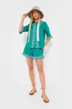 Embroidered Linen Montauk Lounge Shorts -ULLAA Clothing Shop Ky0xHYQqintpaoD7e8ThDtbUplSknKwe 1