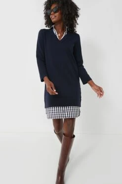 Navy Wool And Cotton Combo Sweaterdress 13 Navy Wool And Cotton Combo Sweaterdress -ULLAA Clothing Shop LBQGtyBeRlIFRcT2lKgli8Z94LbVGH2I 1