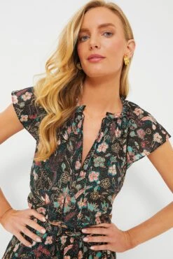 ULLA JOHNSON Obsidian Botanica Cleo Top