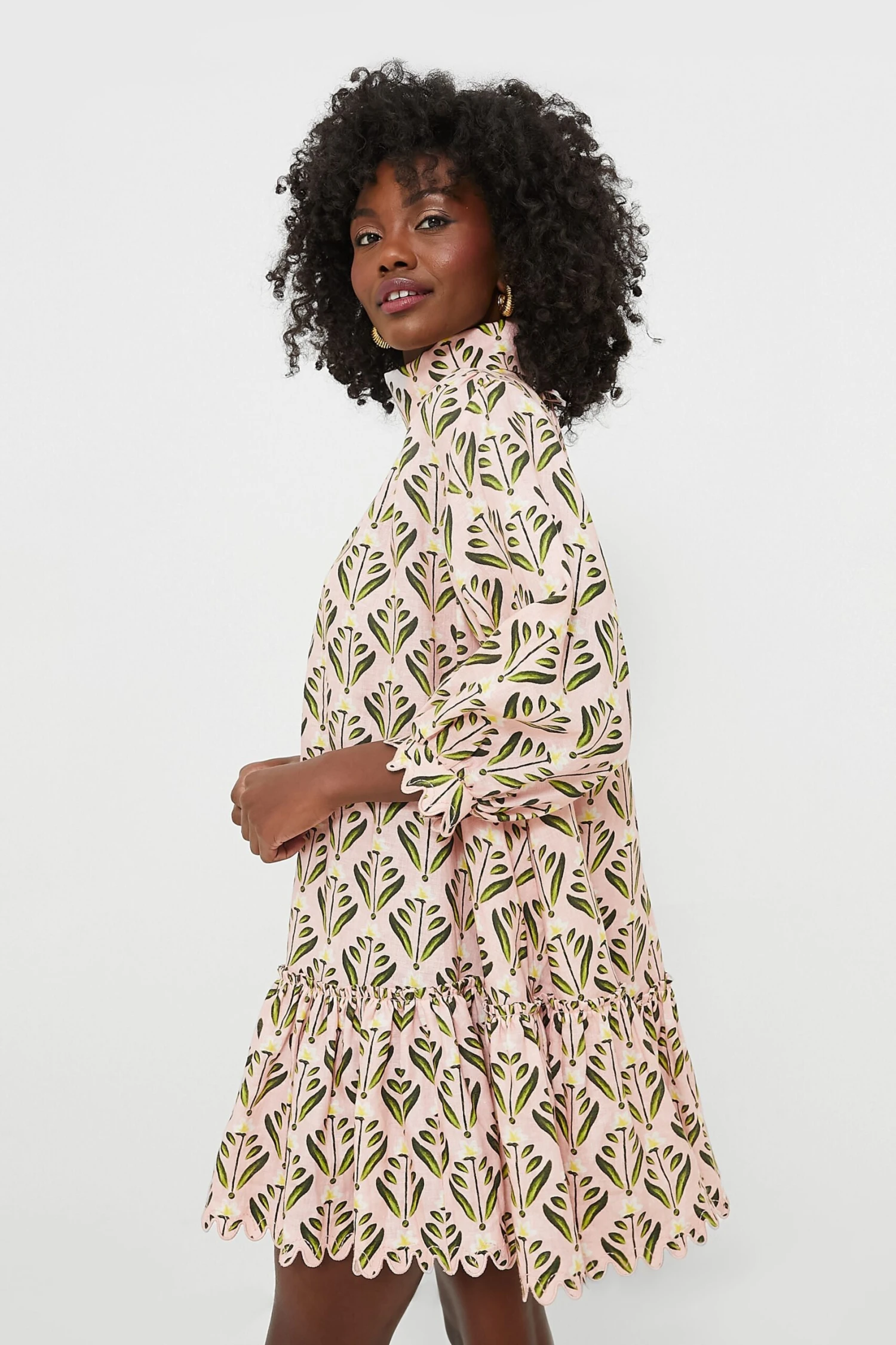 Exclusive Pink Hibisco Mini Dress 5 Exclusive Pink Hibisco Mini Dress - Image 3