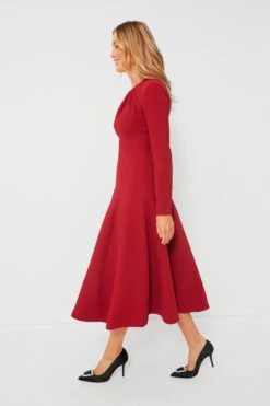 Dark Red Belgium Double Crepe Dress -ULLAA Clothing Shop NcQIIWaA6vybJpC9IxzxBtk8g6fXBcsq 1