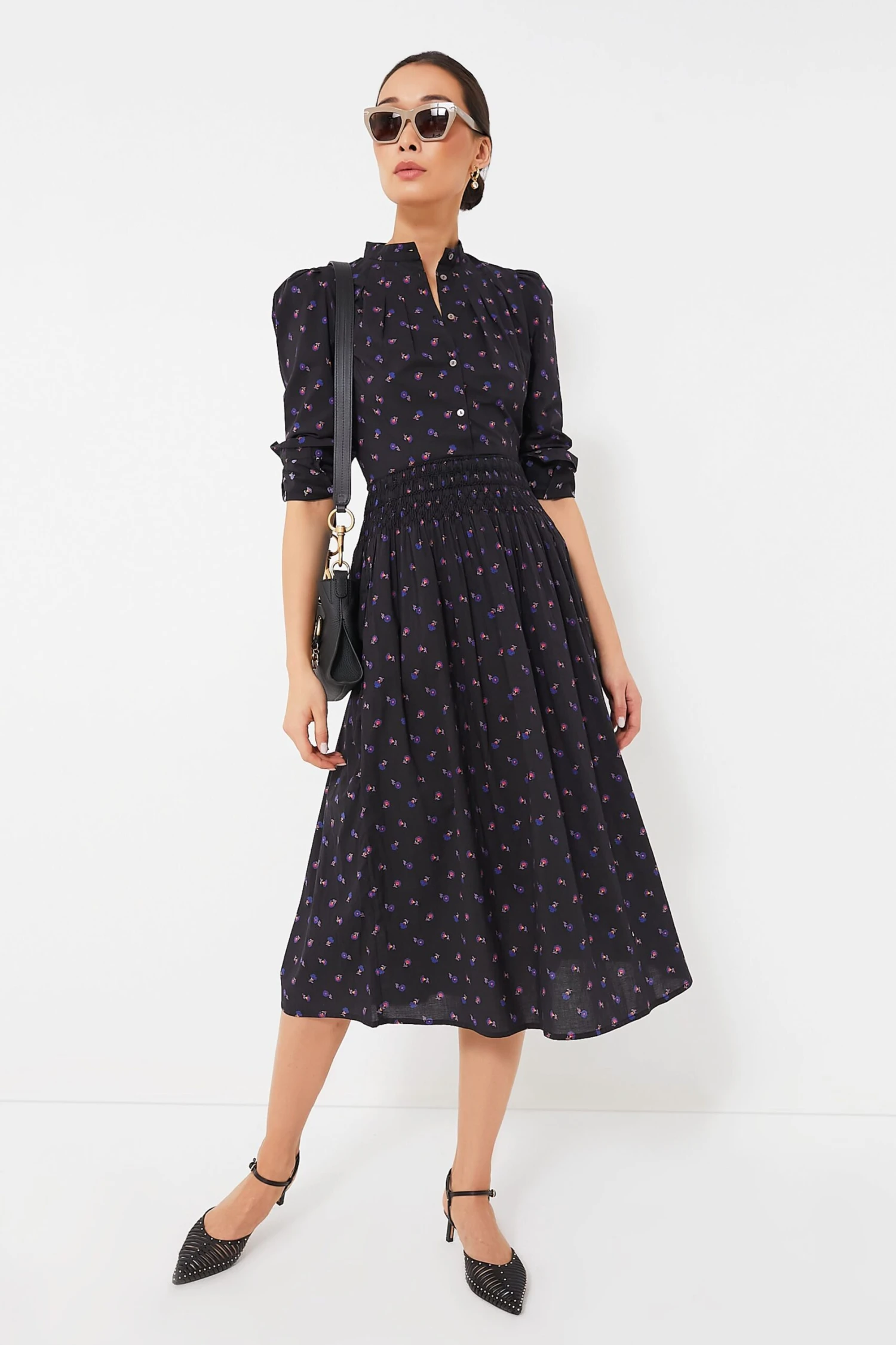 Black Floral Alix Blouse 4 Black Floral Alix Blouse - Image 2