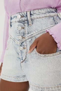 Isabel Marant Etoile Light Blue Jovany Shorts -ULLAA Clothing Shop ODNZM2EPo96bCwltcKiWwyVz2BTCG2yK 1