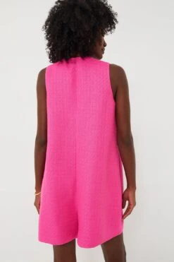 Hot Pink Textured Myla Romper -ULLAA Clothing Shop OUn8agIv6feduLrCjK2I1RirAnjKsJ9d 1