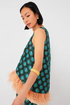 Jacquard Winter Sun La Scala Top With Feathers -ULLAA Clothing Shop OXWFvNji1egtco4onVTHyYajpdYUtjn1 1