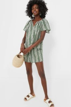 Fern And Floral Stripe Jolie Shorts -ULLAA Clothing Shop P81BzmXylQeHaJfbkkoj0PJrqHrM5Vrz 1