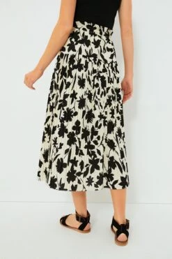 Exclusive Ivory Floral Midi Skirt -ULLAA Clothing Shop Rd0iOxL68FkFS3FiTvfKTNNCuKnF1O5s 1