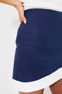 Staud Navy And White Leandro Skirt -ULLAA Clothing Shop TnR6qCveZDonjG9byyCZZyt0wwM27Hyw 1