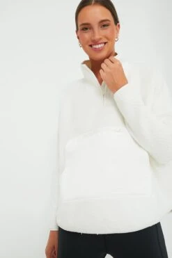 White Fleece Cady Quarter Zip -ULLAA Clothing Shop Ur72oQlhJ6P5vcxV5x8ftdQCl99NO29q 1