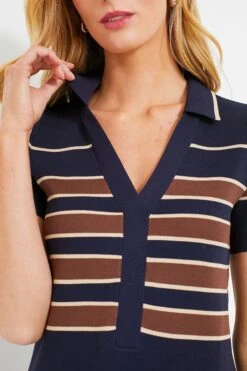 Midnight Cacao Wright Polo Dress -ULLAA Clothing Shop Wg5dfZirdyucER2KTHwsMmg7aPPJ7Wnh 1