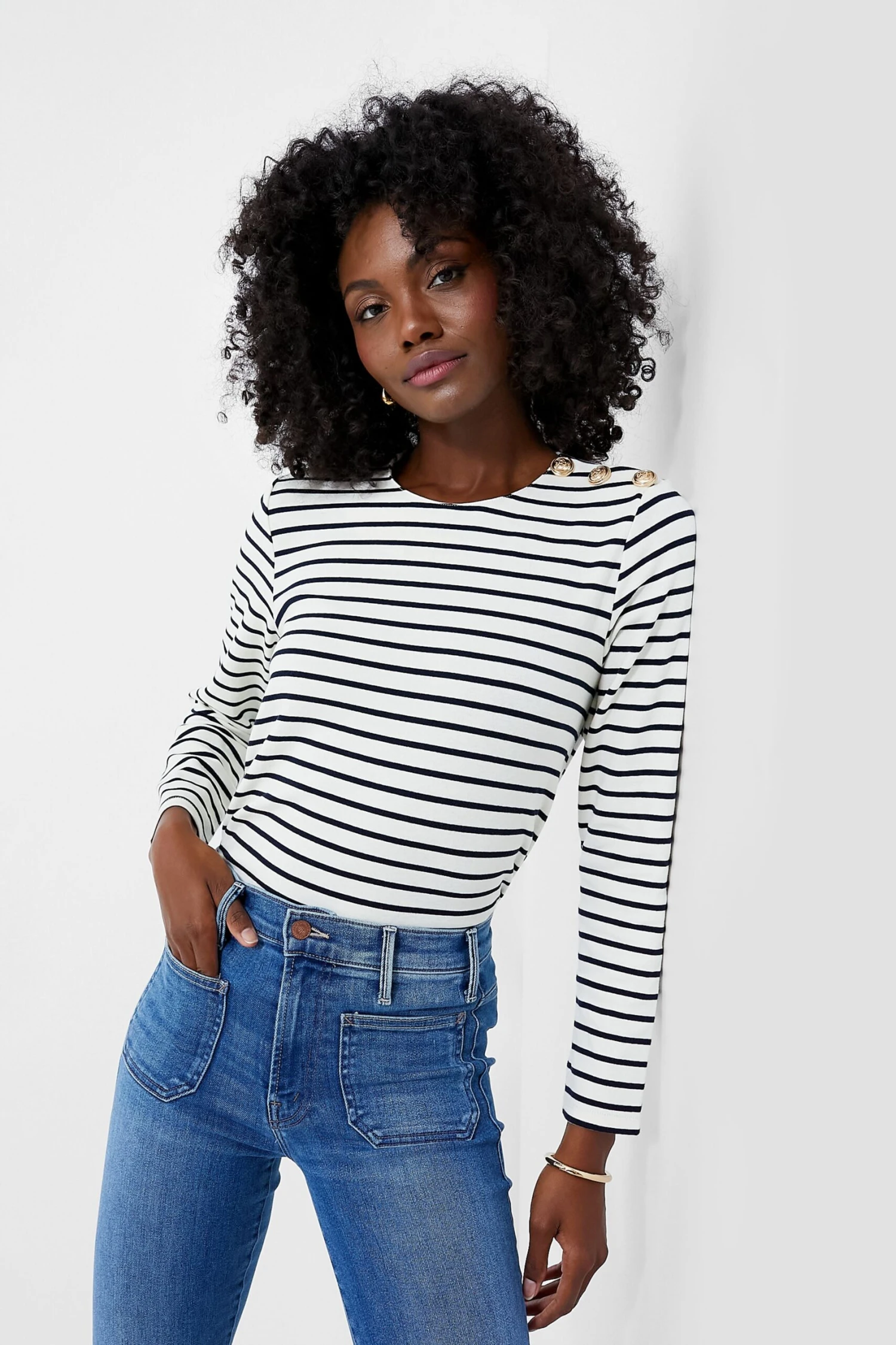 Navy Stripe Bowman Long Sleeve Shirt 3 Navy Stripe Bowman Long Sleeve Shirt