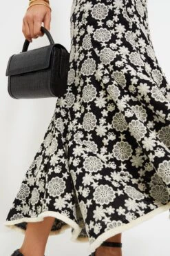 Black & Ivory Eyelet Violet Maxi Skirt -ULLAA Clothing Shop XLGA4nLxJaxtszGXkVelCPuzbL6nWdcE 1