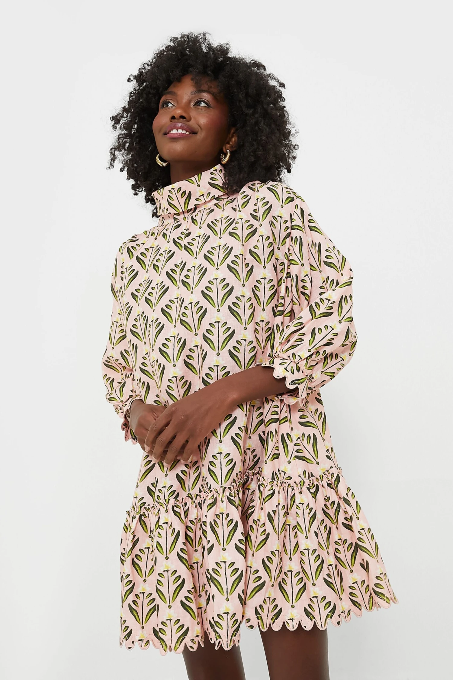 Exclusive Pink Hibisco Mini Dress 4 Exclusive Pink Hibisco Mini Dress - Image 2