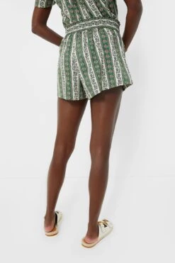Fern And Floral Stripe Jolie Shorts -ULLAA Clothing Shop aXkwe8NKGkPxlPYlzPUITLLqfaLnj8Aa 1