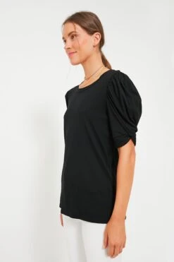 Black Vesty Puff Short Sleeve Crewneck -ULLAA Clothing Shop bil8Dz8OD6NxuX2NW3zMRiVsXbpROlWb 1