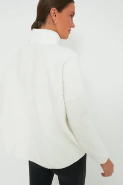 White Fleece Cady Quarter Zip -ULLAA Clothing Shop cq1rUiLu0Fc7KywppIN7K3SuKriYY7UO 1