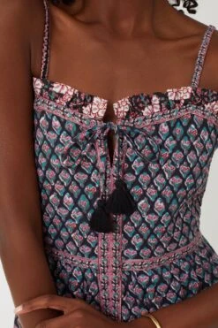 Donna Print Sleeveless Midi Dress -ULLAA Clothing Shop d4wJV7mTgItI48HVneisd5X8jS4I5M87 1