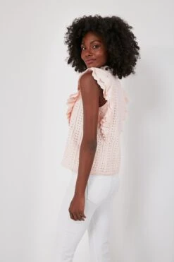 Light Pink Eyelet Balliet Blouse -ULLAA Clothing Shop dZHWUZae9X5GosV17salMuOoL6yRHmUY 1