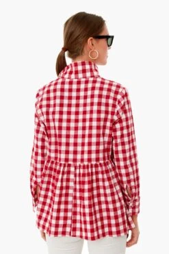 Apple Red Gingham Scarlett Button Down 11 Apple Red Gingham Scarlett Button Down -ULLAA Clothing Shop dgwxXt5dA8W5gpt9rhFoq7oKDl91Unaq 1