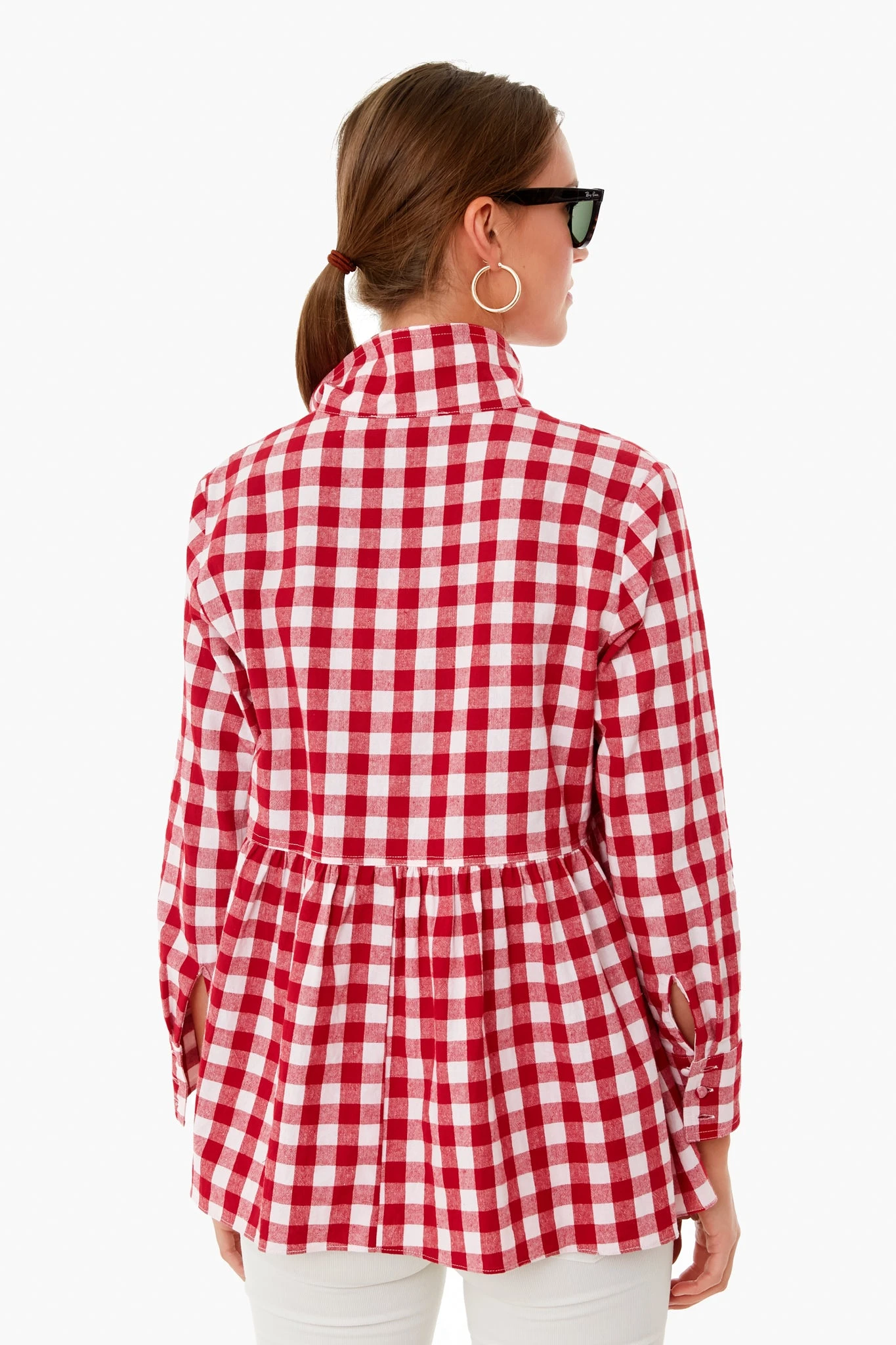Apple Red Gingham Scarlett Button Down 6 Apple Red Gingham Scarlett Button Down - Image 4