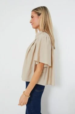 Champagne Clemens Blouse -ULLAA Clothing Shop dnhtsIIcRCGv2RlvOu4e4jTOBDOR5uks 1